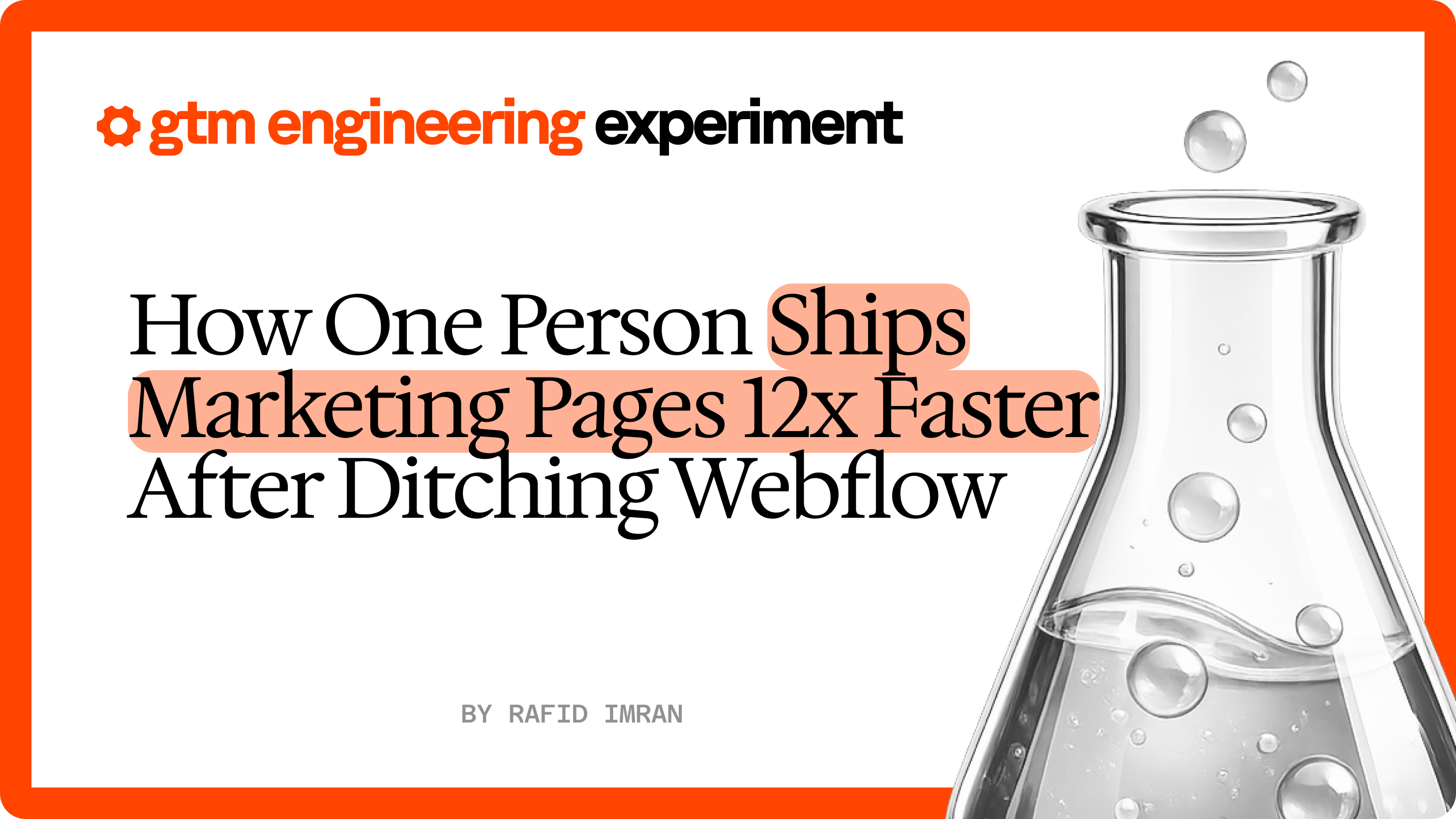 How One Person Ships Marketing Pages 12x Faster After Ditching Webflow