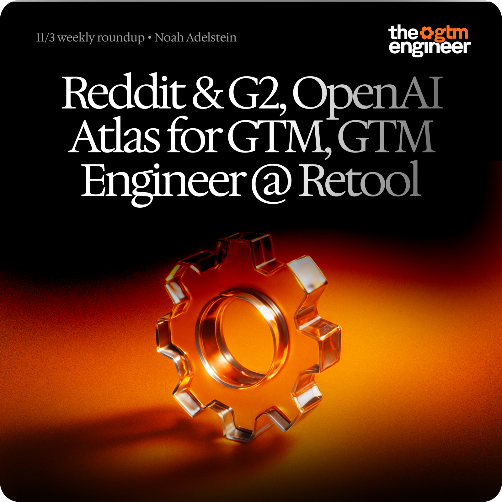 Weekly Roundup — Nov 3, 2025: Reddit–G2 partnership, OpenAI Atlas scrapes ad libraries, Markdown for LLMs