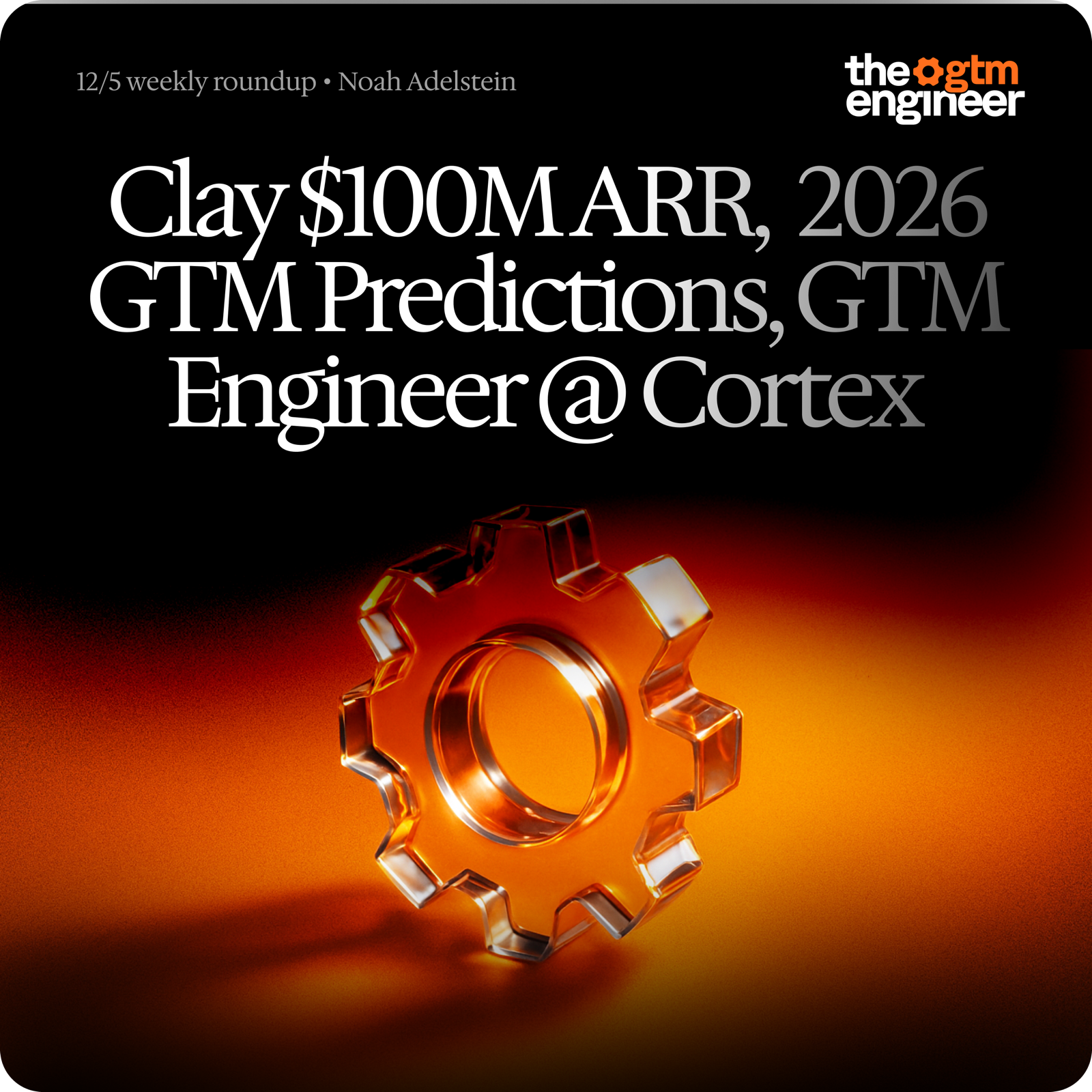 Weekly Roundup — Dec 15, 2025: Clay hits $100M ARR, six 2026 GTM predictions, Gamma vs. incumbents