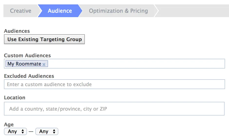 Facebook Custom Audiences