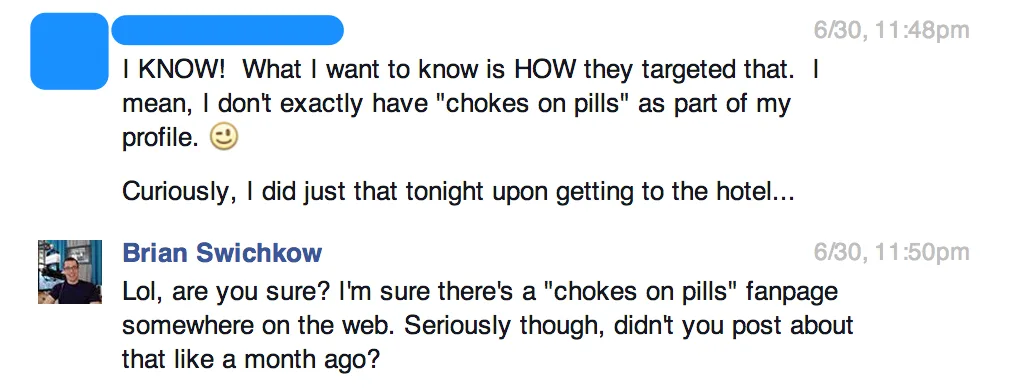 Targeting Advertising Prank on Facebook