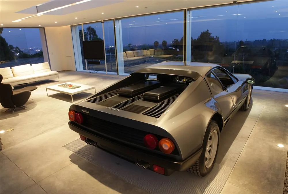 Dream Garage With Antique Ferrari