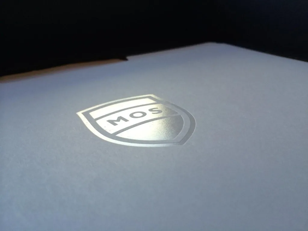 ministry of supply logo white glossy