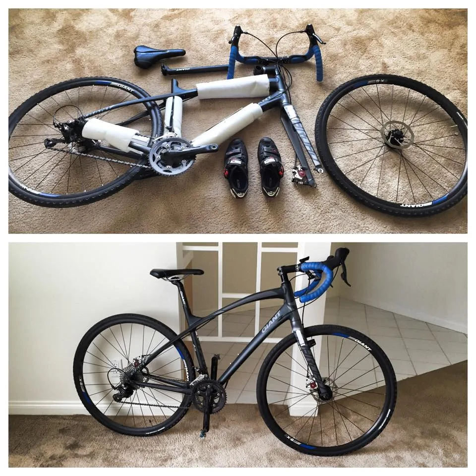 taking apart a bike