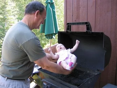 What BBQ's are like when you're 53 and taking care of your 16 year old daughter's baby imgur