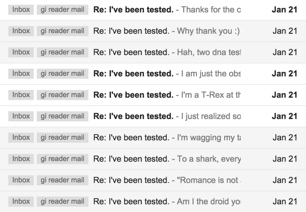 ghost influence email inbox