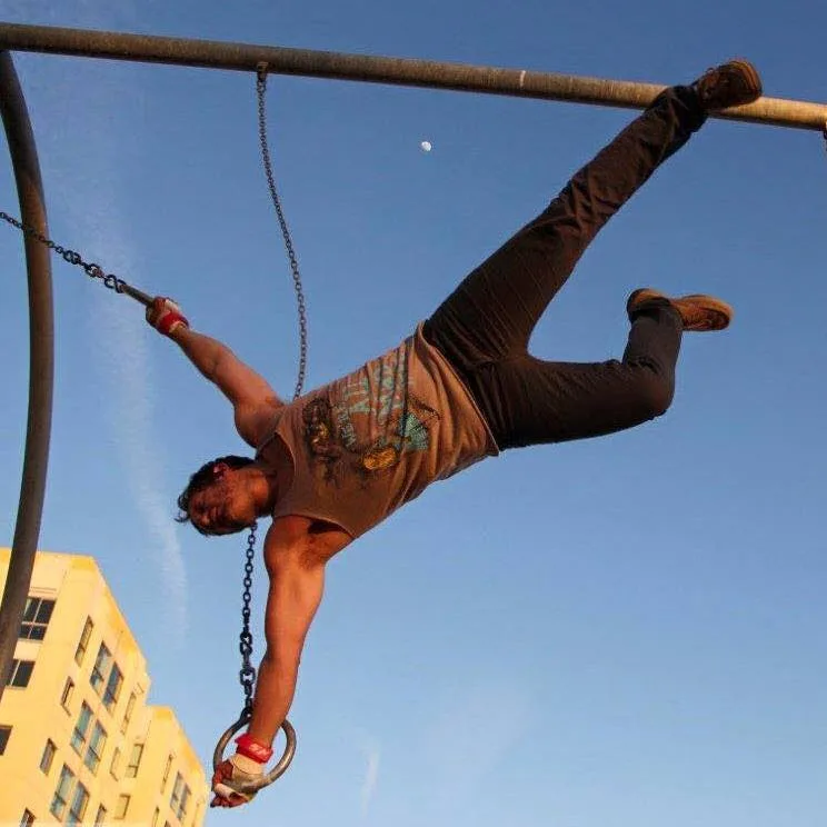 swinging like tarzan traveling rings