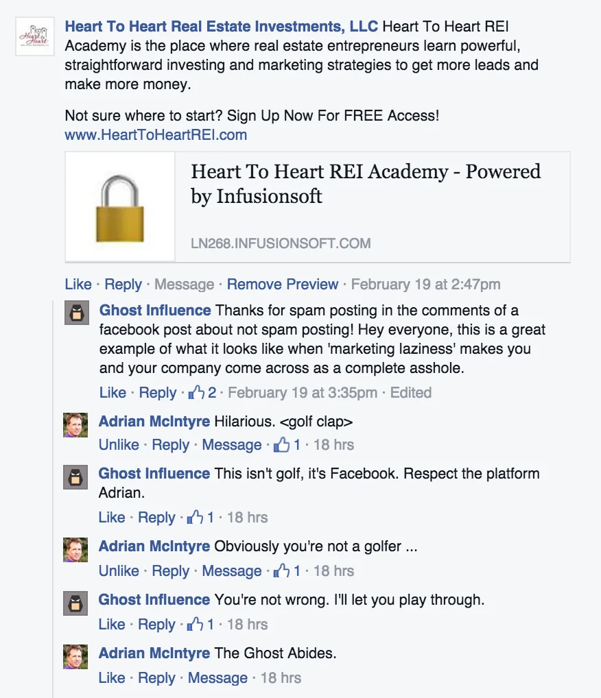 20 minutes on reddit increase traffic facebook spam post experimental response