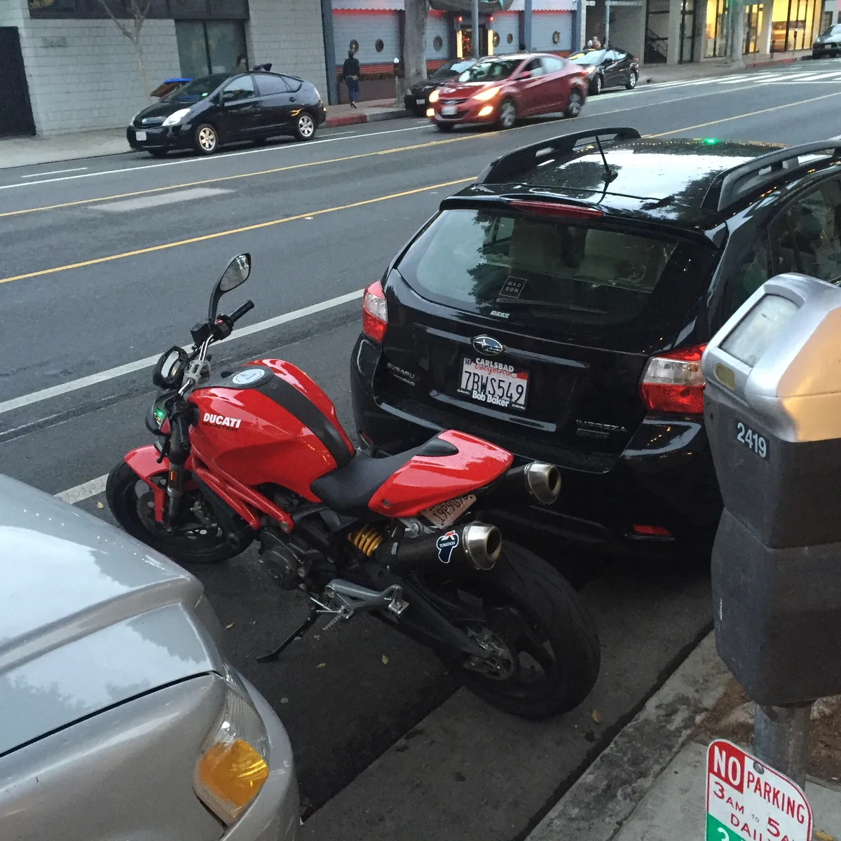 piper the ducati claiming free parking