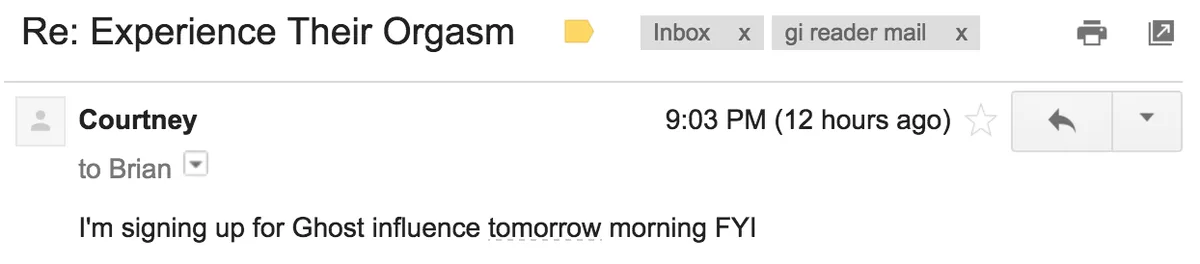 ghost influence experience their orgasm email response 7