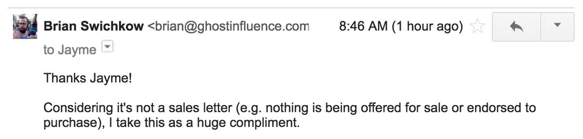 ghost influence experience their orgasm email response 2