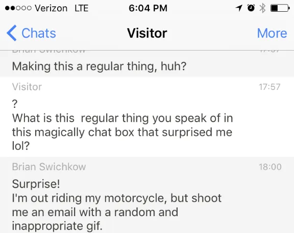 ghost influence live chat customer service