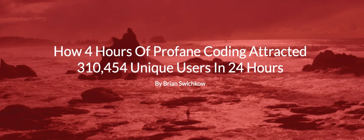 ghost influence editorials How 4 Hours Of Profane Coding Attracted 310,454 Unique Users In 24 Hours